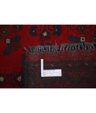 Afghan 4' 10" X 6' 4" Hand-Knotted Wool Rug 4' 10" X 6' 4" (147 X 193) / Red / Blue