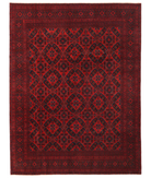 Hand Knotted Afghan Wool Rug 8' 4" X 11' 2" 8' 4" X 11' 2" (254 X 340) / Red / Red