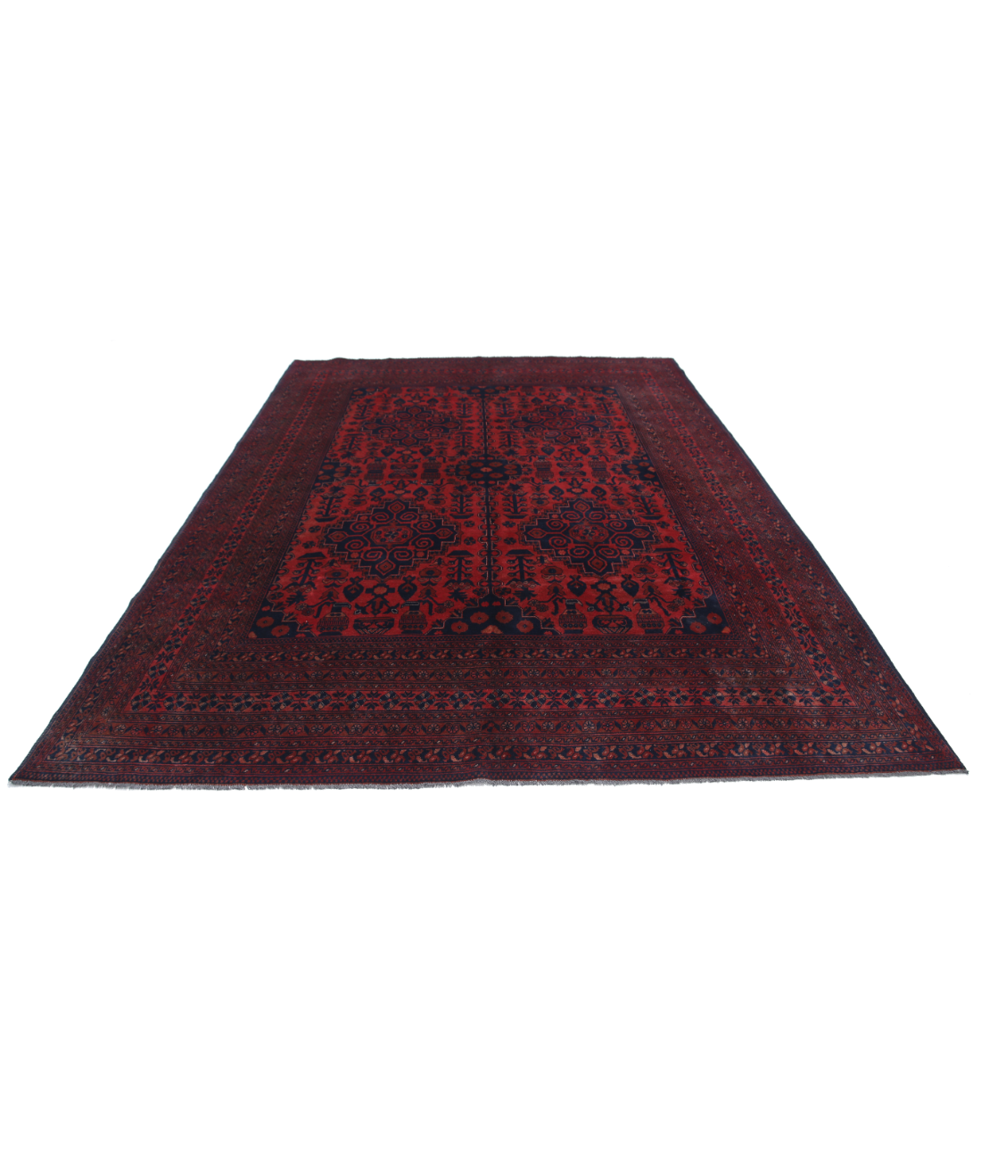 Afghan 8'0'' X 11'0'' Hand-Knotted Wool Rug 8'0'' x 11'0'' (240 X 330) / Red / N/A