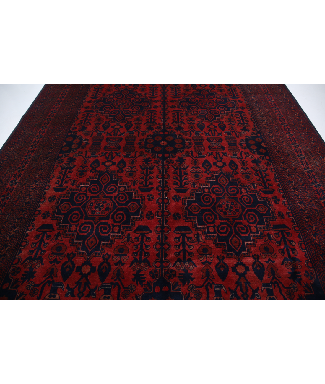 Afghan 8'0'' X 11'0'' Hand-Knotted Wool Rug 8'0'' x 11'0'' (240 X 330) / Red / N/A