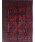 Afghan 8'0'' X 11'0'' Hand-Knotted Wool Rug 8'0'' x 11'0'' (240 X 330) / Red / N/A