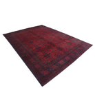 Afghan 8'1'' X 11'2'' Hand-Knotted Wool Rug 8'1'' x 11'2'' (243 X 335) / Red / N/A