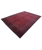 Afghan 8'1'' X 11'2'' Hand-Knotted Wool Rug 8'1'' x 11'2'' (243 X 335) / Red / N/A