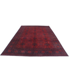 Afghan 8'1'' X 11'2'' Hand-Knotted Wool Rug 8'1'' x 11'2'' (243 X 335) / Red / N/A