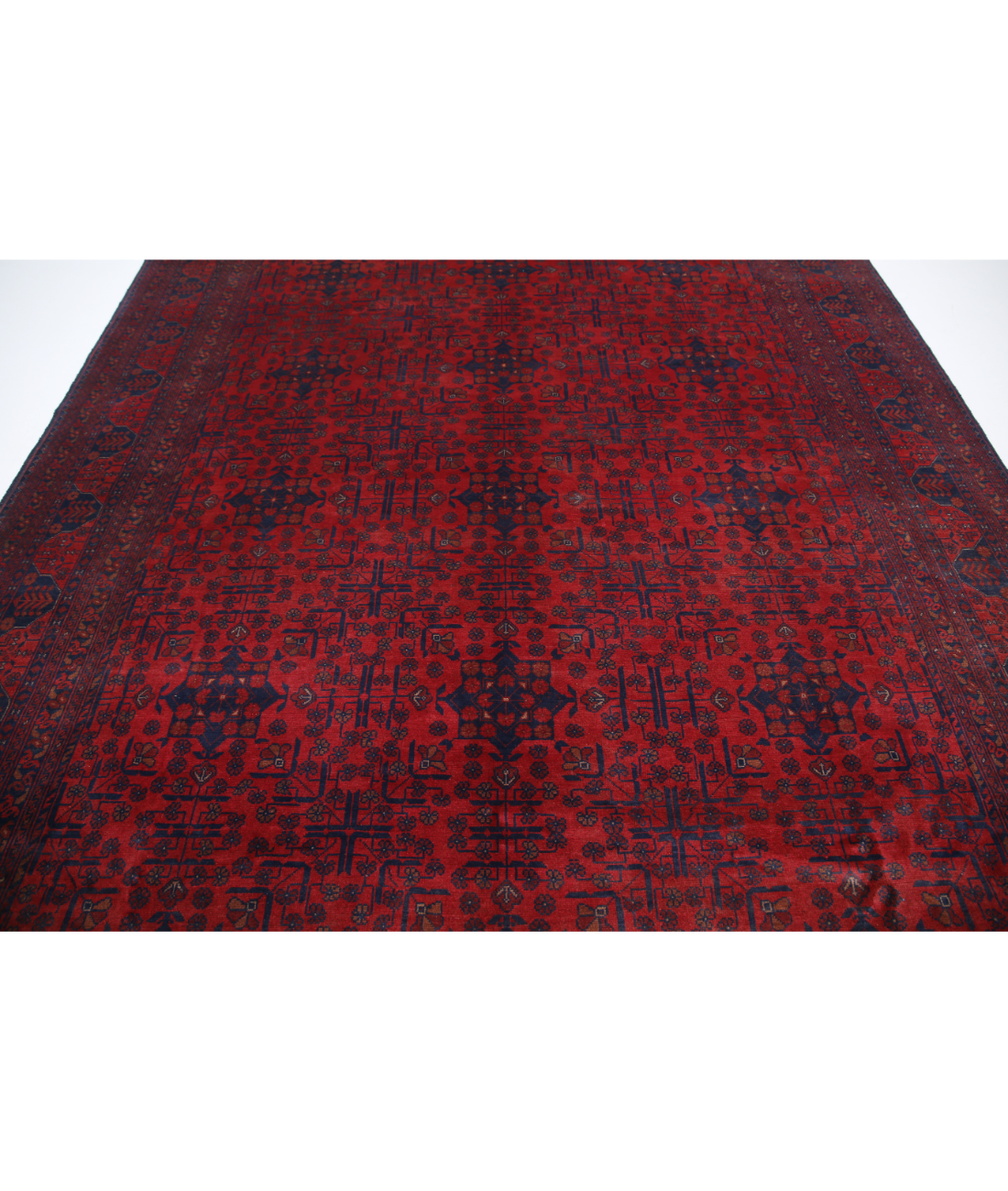 Afghan 8'1'' X 11'2'' Hand-Knotted Wool Rug 8'1'' x 11'2'' (243 X 335) / Red / N/A