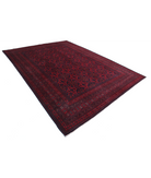 Afghan 8'3'' X 11'3'' Hand-Knotted Wool Rug 8'3'' x 11'3'' (248 X 338) / Red / N/A