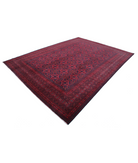 Afghan 8'3'' X 11'3'' Hand-Knotted Wool Rug 8'3'' x 11'3'' (248 X 338) / Red / N/A