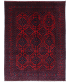 Afghan 9'8'' X 12'10'' Hand-Knotted Wool Rug 9'8'' x 12'10'' (290 X 385) / Red / N/A