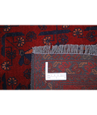 Afghan 4' 11" X 6' 4" Hand-Knotted Wool Rug 4' 11" X 6' 4" (150 X 193) / Red / Blue