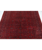 Afghan 5' 7" X 7' 6" Hand-Knotted Wool Rug 5' 7" X 7' 6" (170 X 229) / Red / Blue
