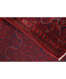 Afghan 5' 7" X 7' 6" Hand-Knotted Wool Rug 5' 7" X 7' 6" (170 X 229) / Red / Blue