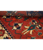 Afghan 4' 10" X 6' 3" Hand-Knotted Wool Rug 4' 10" X 6' 3" (147 X 191) / Rust / Beige