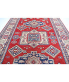 Kazak 9'8'' X 13'6'' Hand-Knotted Wool Rug 9'8'' x 13'6'' (290 X 405) / Red / Ivory