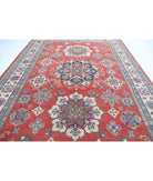 Kazak 10'0'' X 13'8'' Hand-Knotted Wool Rug 10'0'' x 13'8'' (300 X 410) / Red / Ivory