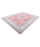 Kazak 9'2'' X 12'5'' Hand-Knotted Wool Rug 9'2'' x 12'5'' (275 X 373) / Pink / Ivory