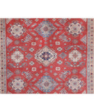 Kazak 9'7'' X 13'2'' Hand-Knotted Wool Rug 9'7'' x 13'2'' (288 X 395) / Red / Ivory