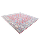 Kazak 11'8'' X 11'6'' Hand-Knotted Wool Rug 11'8'' x 11'6'' (350 X 345) / Red / Ivory