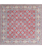 Kazak 11'8'' X 11'6'' Hand-Knotted Wool Rug 11'8'' x 11'6'' (350 X 345) / Red / Ivory