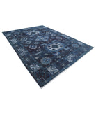 Onyx 8'7'' X 11'7'' Hand-Knotted Wool Rug 8'7'' x 11'7'' (258 X 348) / Blue / Blue