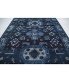 Onyx 8'7'' X 11'7'' Hand-Knotted Wool Rug 8'7'' x 11'7'' (258 X 348) / Blue / Blue