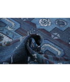 Onyx 8'7'' X 11'7'' Hand-Knotted Wool Rug 8'7'' x 11'7'' (258 X 348) / Blue / Blue