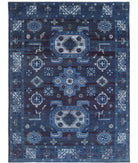 Onyx 8'7'' X 11'7'' Hand-Knotted Wool Rug 8'7'' x 11'7'' (258 X 348) / Blue / Blue