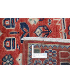 Kazak 3'4'' X 4'4'' Hand-Knotted Wool Rug 3'4'' x 4'4'' (100 X 130) / Rust / Blue