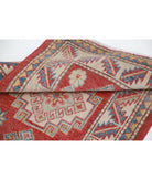 Kazak 2'2'' X 3'7'' Hand-Knotted Wool Rug 2'2'' x 3'7'' (65 X 108) / Red / Ivory