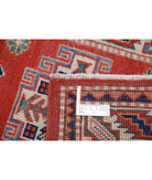 Kazak 2'0'' X 2'10'' Hand-Knotted Wool Rug 2'0'' x 2'10'' (60 X 85) / Red / Ivory