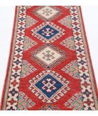 Kazak 1'11'' X 5'10'' Hand-Knotted Wool Rug 1'11'' x 5'10'' (58 X 175) / Red / Ivory