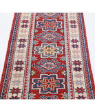 Kazak 2'0'' X 5'3'' Hand-Knotted Wool Rug 2'0'' x 5'3'' (60 X 158) / Red / Ivory