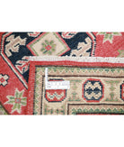 Kazak 2'0'' X 5'9'' Hand-Knotted Wool Rug 2'0'' x 5'9'' (60 X 173) / Red / Ivory