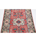 Kazak 2'7'' X 3'11'' Hand-Knotted Wool Rug 2'7'' x 3'11'' (78 X 118) / Red / Ivory