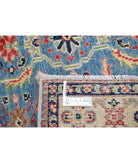 Kazak 2'7'' X 4'1'' Hand-Knotted Wool Rug 2'7'' x 4'1'' (78 X 123) / Blue / Ivory