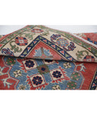 Kazak 2'10'' X 4'0'' Hand-Knotted Wool Rug 2'10'' x 4'0'' (85 X 120) / Red / Ivory