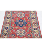 Kazak 2'7'' X 3'11'' Hand-Knotted Wool Rug 2'7'' x 3'11'' (78 X 118) / Red / Ivory