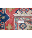 Kazak 2'7'' X 3'11'' Hand-Knotted Wool Rug 2'7'' x 3'11'' (78 X 118) / Red / Ivory