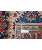 Kazak 2'8'' X 4'0'' Hand-Knotted Wool Rug 2'8'' x 4'0'' (80 X 120) / Ivory / Red