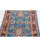 Kazak 2'7'' X 3'10'' Hand-Knotted Wool Rug 2'7'' x 3'10'' (78 X 115) / Blue / Red