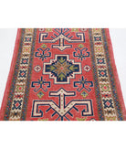 Kazak 2'5'' X 4'5'' Hand-Knotted Wool Rug 2'5'' x 4'5'' (73 X 133) / Red / Ivory