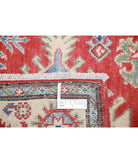 Kazak 2'8'' X 9'10'' Hand-Knotted Wool Rug 2'8'' x 9'10'' (80 X 295) / Red / Ivory