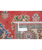 Kazak 2'9'' X 9'5'' Hand-Knotted Wool Rug 2'9'' x 9'5'' (83 X 283) / Red / Ivory