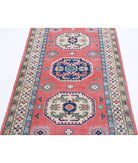 Kazak 2'9'' X 7'2'' Hand-Knotted Wool Rug 2'9'' x 7'2'' (83 X 215) / Red / Ivory