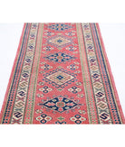 Kazak 2'9'' X 9'6'' Hand-Knotted Wool Rug 2'9'' x 9'6'' (83 X 285) / Red / Ivory