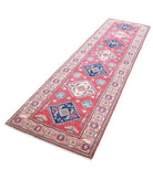 Kazak 2'9'' X 9'11'' Hand-Knotted Wool Rug 2'9'' x 9'11'' (83 X 298) / Red / Ivory