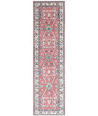 Kazak 2'5'' X 9'8'' Hand-Knotted Wool Rug 2'5'' x 9'8'' (73 X 290) / Red / Ivory