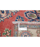 Kazak 3'3'' X 4'9'' Hand-Knotted Wool Rug 3'3'' x 4'9'' (98 X 143) / Red / Ivory