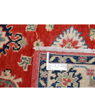 Kazak 3'2'' X 4'7'' Hand-Knotted Wool Rug 3'2'' x 4'7'' (95 X 138) / Red / Ivory