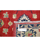 Kazak 3'0'' X 4'8'' Hand-Knotted Wool Rug 3'0'' x 4'8'' (90 X 140) / Red / Ivory