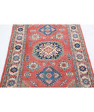 Kazak 3'1'' X 5'2'' Hand-Knotted Wool Rug 3'1'' x 5'2'' (93 X 155) / Red / Ivory